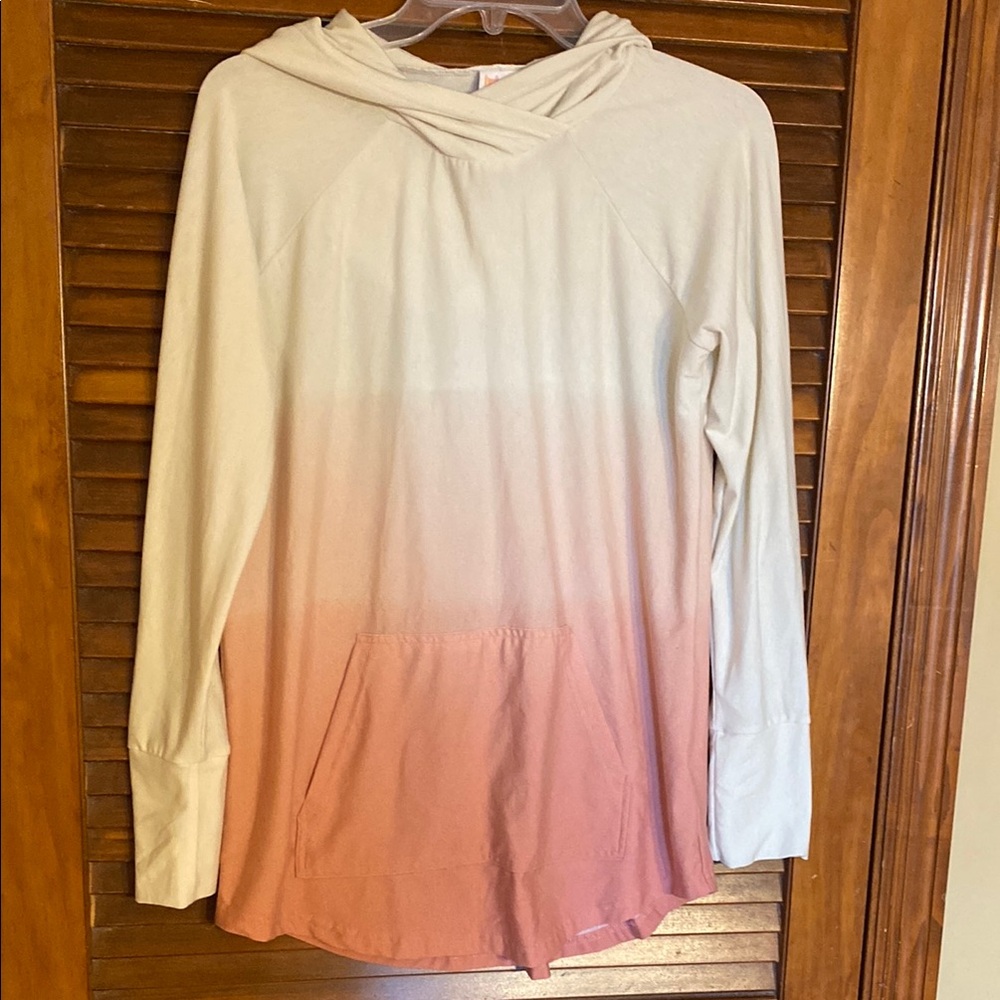 Ombre Hoodie Top